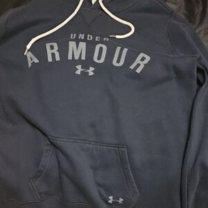 Under Armour Men's Dark Blue Pullover Hoodie with Logo